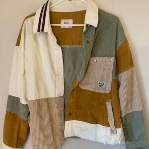 BDG color blocked corduroy jacket. The cutest color combination.